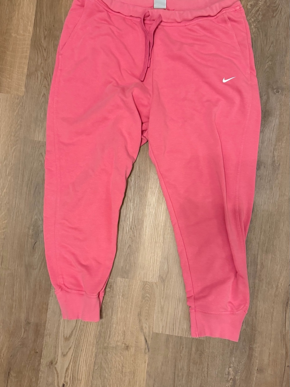 Nike Pink Jogger Sweatpants Women’s 1X Plus Size Drawstring Pockets